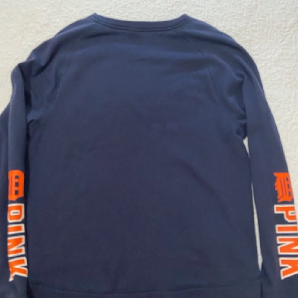 Victorias Secret PINK Bling Sequins Detroit Tigers Sweatshirt Medium - Picture 4 of 5